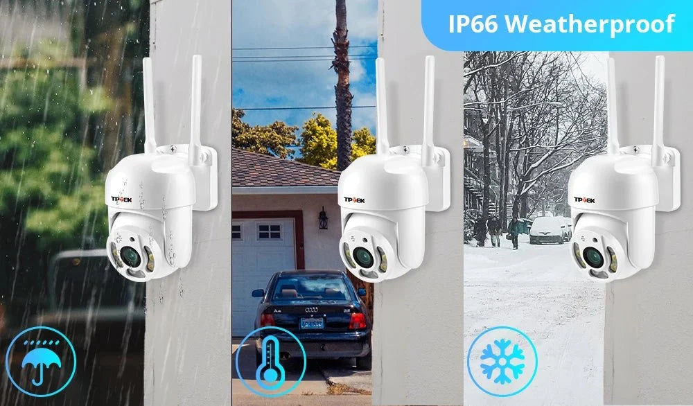 Hipro 4MP PTZ WIFI IP Camera - Outdoor 4x Digital Zoom 1080P CCTV Surveillance