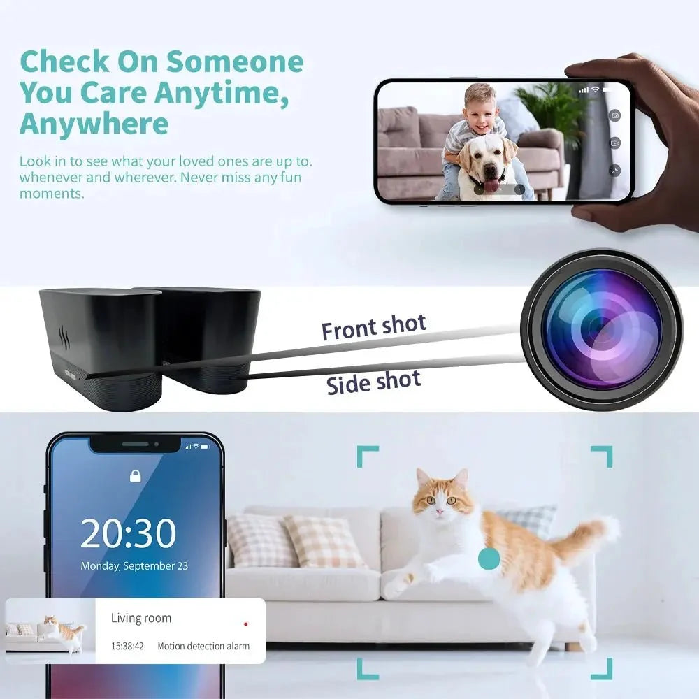 Mini Camera Full HD 1080P WiFi Home Monitor with Humidifier and Night Vision Pro