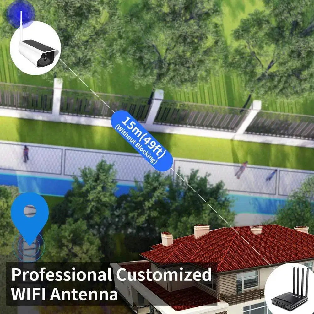 Smart Solar WiFi Camera Outdoor Security Motion Detection