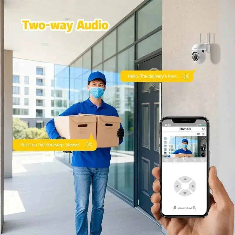 SZSINOCAM 3MP WiFi IP PTZ Camera 4X Zoom AI Human Detection Two Way Audio