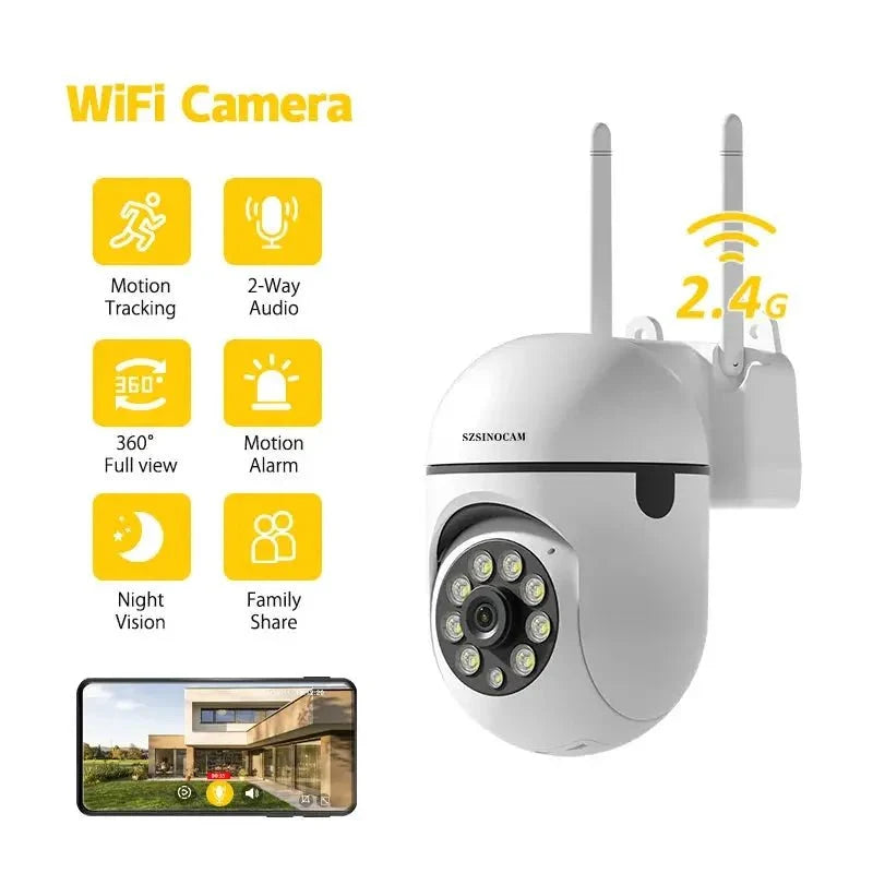 SZSINOCAM 3MP WiFi IP PTZ Camera 4X Zoom AI Human Detection Two Way Audio