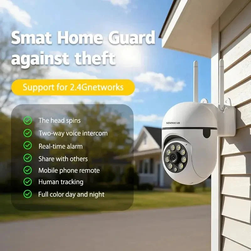 SZSINOCAM 3MP WiFi IP PTZ Camera 4X Zoom AI Human Detection Two Way Audio