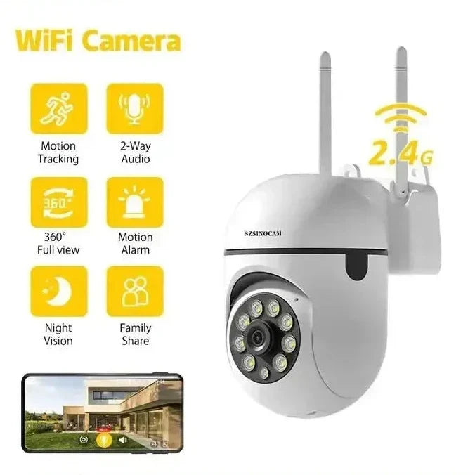SZSINOCAM 3MP WiFi IP PTZ Camera 4X Zoom AI Human Detection Two Way Audio