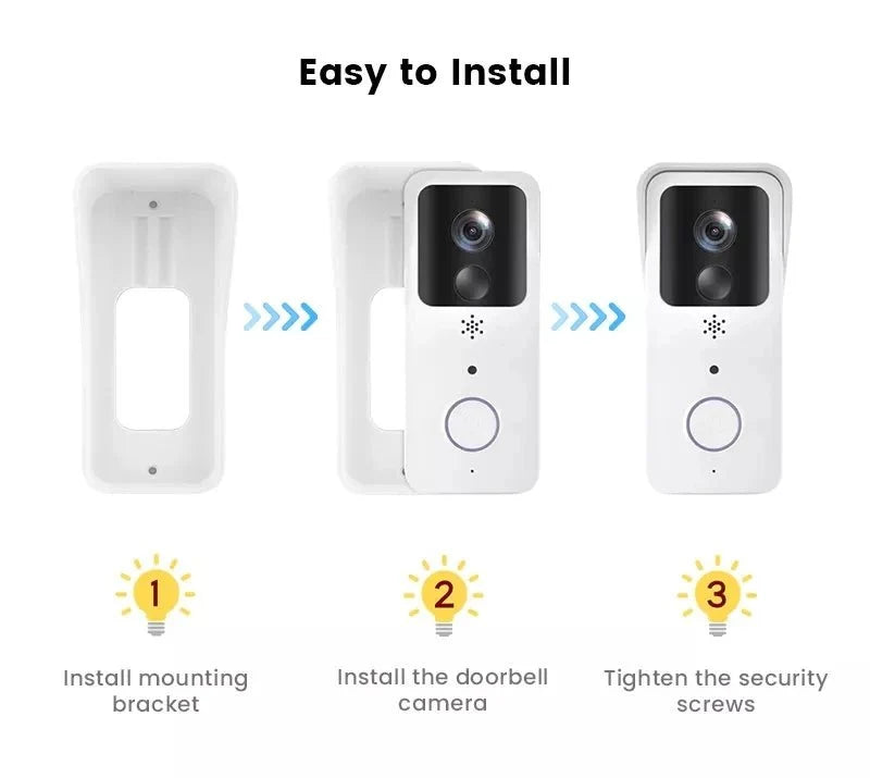 Tuya 5G 2.4G WiFi Video Doorbell 1080P HD Outdoor Waterproof - Handsfree Security