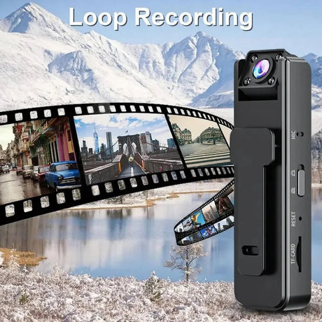 1080P Mini Body Camera With Audio Hands Free Waterproof Wearable Cam