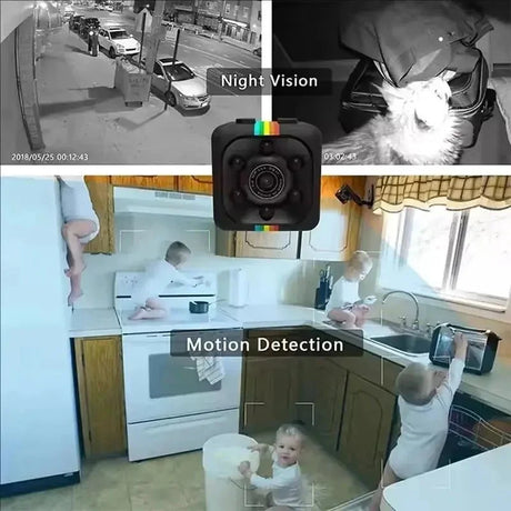 1080P Mini Nanny Cam Recorder Security Camera For Home Office Ideal Monitoring