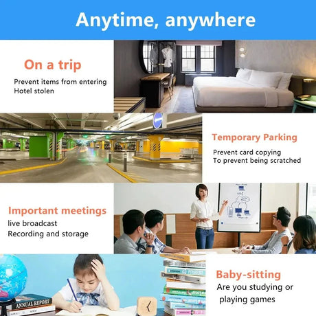 1080P WiFi Camera With Night Vision And Motion Detection For Car And Home Guard