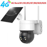 4G Solar PTZ Security Camera For Home