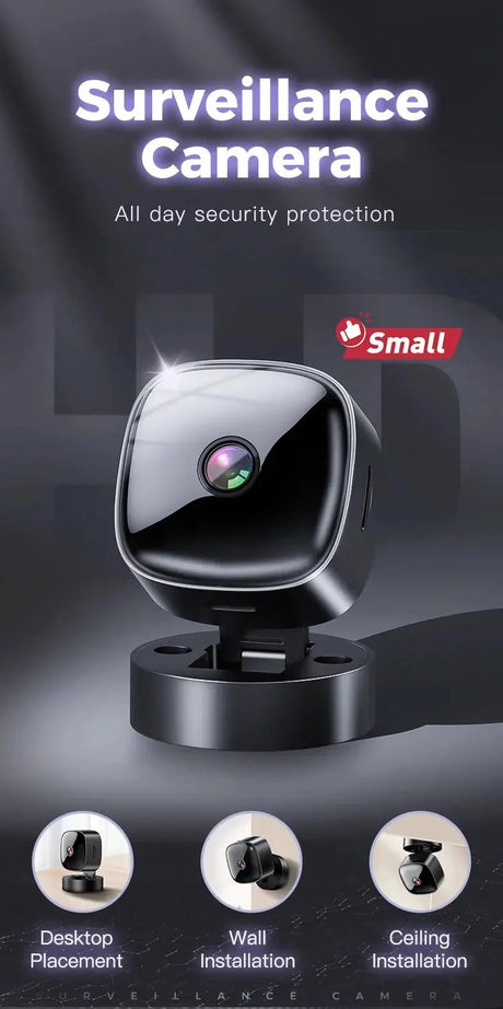 4K 360 Degree WiFi Mini Security Camera Night Vision Smart Home Ready