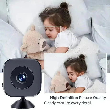 4K Mini WiFi Security Camera With 2 Way Audio Motion Alerts Night Vision