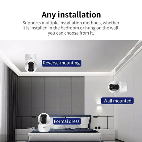 8MP 4K WiFi Dome Security Camera With Night Vision Audio