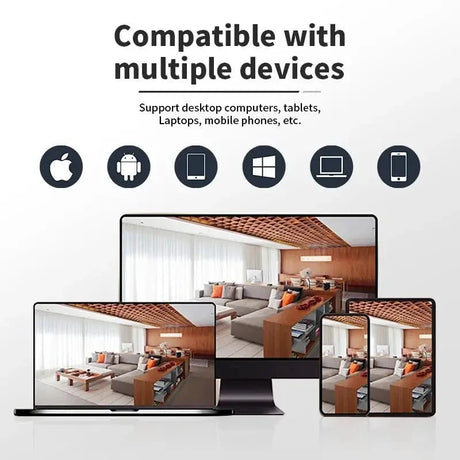 8MP E27 Bulb Camera WiFi Dual Audio Smart Tracking Color Night Vision 10X Zoom