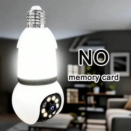 8MP E27 Bulb Camera WiFi Dual Audio Smart Tracking Color Night Vision 10X Zoom