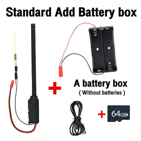 HD WiFi Mini Camera DIY Module Home office Security Nanny Cam 3000mAh Alarm Remote viewing Camera With Motion Detection,App