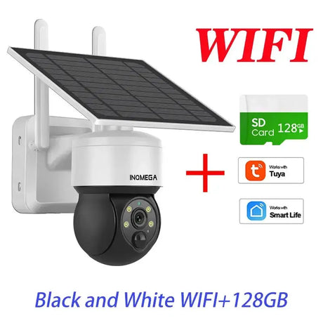Tuya 3MP Solar Camera Outdoor WiFi Alexa 4G LTE SIM Light