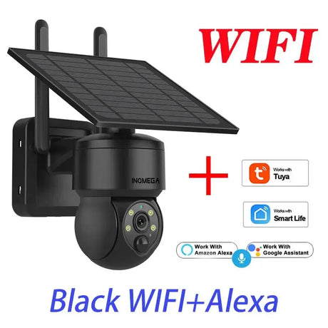 Tuya 3MP Solar Camera Outdoor WiFi Alexa 4G LTE SIM Light