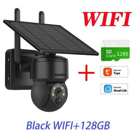 Tuya 3MP Solar Camera Outdoor WiFi Alexa 4G LTE SIM Light