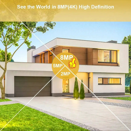 8MP 4K Wireless PTZ Camera AI Auto Tracking Color Night Vision CCTV iCsee - stepyours.com