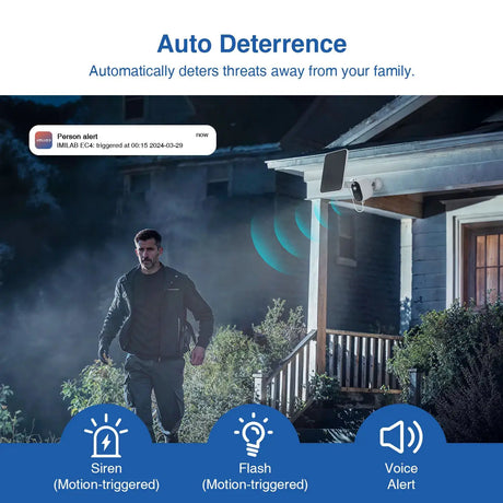 Imilab EC4 Outdoor Security Camera 2.5K Battery Powered Color Night Vision - stepyours.com
