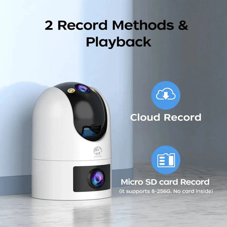 JOOAN 4K Outdoor 5G Wifi Surveillance Camera Dual Lens Auto Tracking PTZ CCTV - stepyours.com
