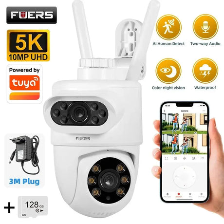 Fuers 8MP Outdoor IP Camera - Auto - Tracking and Tuya Smart Life Compatible - stepyours.com