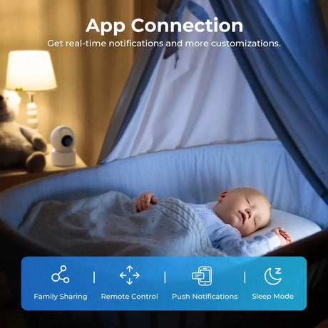 IMILAB C22 Indoor Baby Monitor AI Detection 360 PTZ Night Vision Xiaomi Home App - stepyours.com