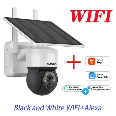 Tuya 3MP Solar Camera Outdoor WiFi Alexa 4G LTE SIM Light