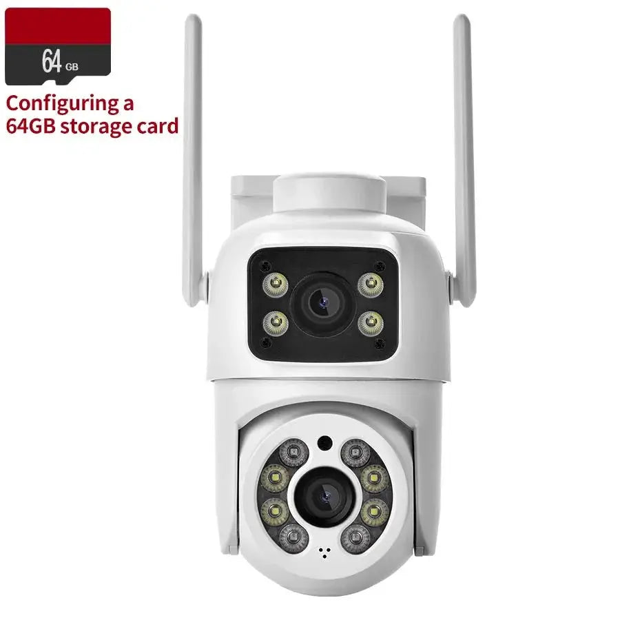 4MP Outdoor IP66 Dual Lens WiFi PTZ Camera With Smart Motion Detection - stepyours.com