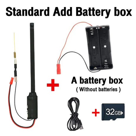 HD WiFi Mini Camera DIY Module Home office Security Nanny Cam 3000mAh Alarm Remote viewing Camera With Motion Detection,App
