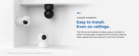 IMILAB C22 Indoor Baby Monitor AI Detection 360 PTZ Night Vision Xiaomi Home App - stepyours.com