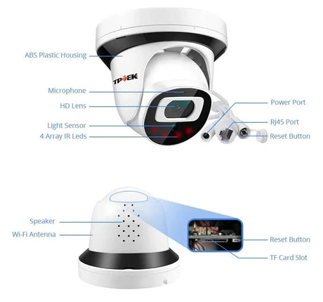 4MP Indoor WiFi Security Camera With Motion Detection CamHi - stepyours.com