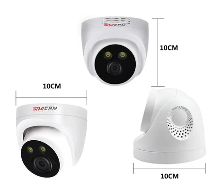 SIMICAM 4K 8MP IP Dome Camera PoE ONVIF Night Vision 150ft Audio H265 CCTV NVR - stepyours.com