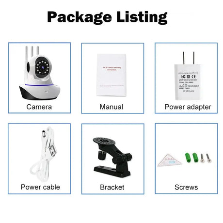 Susikum 1080P WiFi IP Camera With Two Way Audio Pan Tilt RJ45 Port - stepyours.com