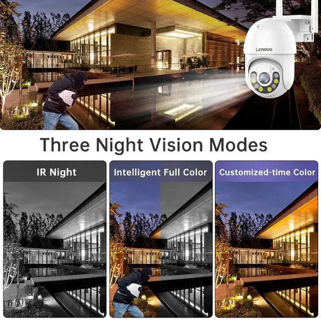 AI Outdoor Security Camera Night Vision And Human Detection