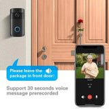 Video Doorbell Camera HD WiFi Doorbell Wireless Operated Motion Detector Audio & Speaker Night Vision for iOS&Android by stepyours.com