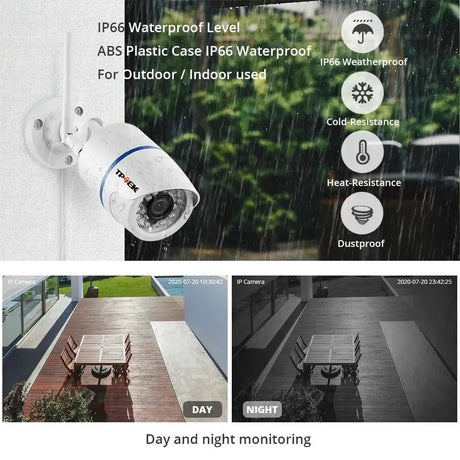 4MP Outdoor WiFi Bullet IP Camera - Weatherproof 1080P Security Hooks - stepyours.com