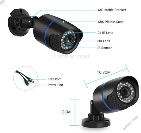 Real 1200TVL Mini CCTV Camera IP66 Waterproof Outdoor Security for Home - stepyours.com