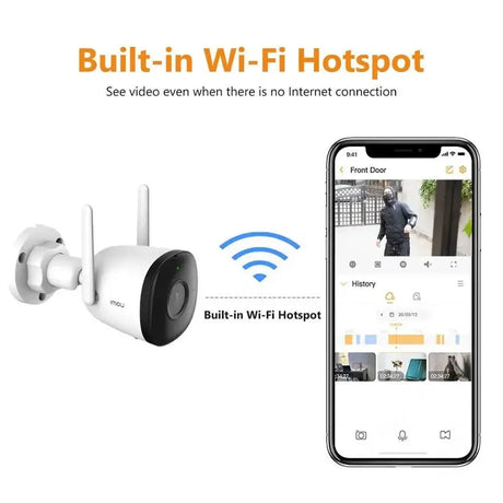 IMOU Outdoor Bullet 2C 5MP WiFi Camera Weatherproof AI Human Detection - stepyours.com