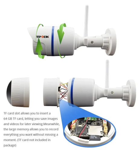 4MP Outdoor WiFi Bullet IP Camera - Weatherproof 1080P Security Hooks - stepyours.com
