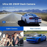 AZDOME M550 Dash Cam 4K Enhanced Car Surveillance System
