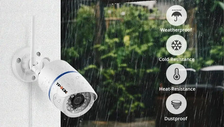 4MP Outdoor WiFi Bullet IP Camera - Weatherproof 1080P Security Hooks - stepyours.com