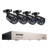 ZOSI Outdoor Surveillance Kit Crystal Clear Day Night Vision