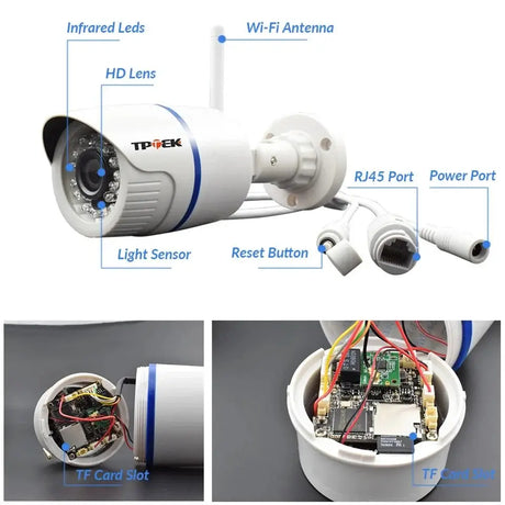 4MP Outdoor WiFi Bullet IP Camera - Weatherproof 1080P Security Hooks - stepyours.com