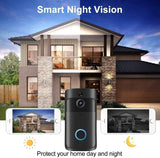 Video Doorbell Camera HD WiFi Doorbell Wireless Operated Motion Detector Audio & Speaker Night Vision for iOS&Android by stepyours.com