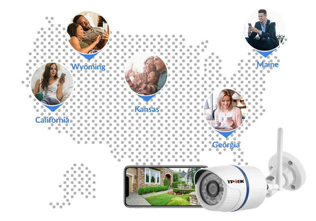 4MP Outdoor WiFi Bullet IP Camera - Weatherproof 1080P Security Hooks - stepyours.com