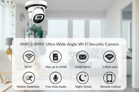 4MP Indoor WiFi Security Camera With Motion Detection CamHi - stepyours.com