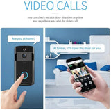 Video Doorbell Camera HD WiFi Doorbell Wireless Operated Motion Detector Audio & Speaker Night Vision for iOS&Android by stepyours.com