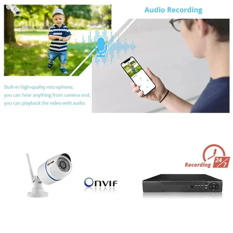 4MP Wireless Outdoor Security Camera With Night Vision