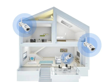 4MP Outdoor WiFi Bullet IP Camera - Weatherproof 1080P Security Hooks - stepyours.com