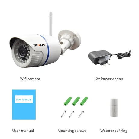 4MP Outdoor WiFi Bullet IP Camera - Weatherproof 1080P Security Hooks - stepyours.com